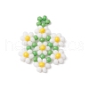 Seed Beads Beaded Charms PALLOY-MZ00417-01-1