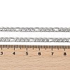 Tarnish Resistant Men's Casual Style 304 Stainless Steel Figaro Chain Necklaces STAS-O037-17P-2