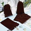 Beebeecraft Velvet Jewelry Drawstring Gift Bags ABAG-BBC0001-10C-03-4