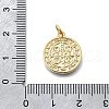 Brass Saint Benedict Medal Pendants KK-V010-01GP-01-3