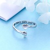 My Story Isn't Over Yet S925 Sterling Silver Cuff Rings FS-WG298CC-01-1