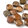 Natural Picture Jasper Beads Strands G-D316-A06-3