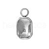 304 Stainless Steel Pendant Cabochon Settings PW-WG002AB-02-1