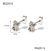 Elegant S925 Sterling Silver Stud Earrings with Rhinestone KH6473-2-2