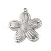 304 Stainless Steel Pendants STAS-P388-08P-1