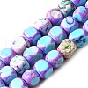 Dyed Natural Magnesite Beads Strands G-L617-B01-8mm-02-2