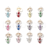 12Pcs Shell Pendants PALLOY-JF03695-01-1