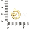 Brass Micro Pave Cubic Zirconia Pendants ZIRC-F143-04G-3
