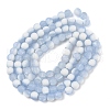 Frosted Crackle Glass Beads Strands X1-GLAA-U001-6mm-M14-3