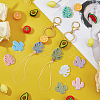 DICOSMETIC Cactus & Monstera Leaf Food Grade Eco-Friendly Silicone Beads DIY-DC0002-22-6