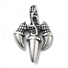 304 Stainless Steel Pendants STAS-Z098-11AS-1