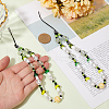 Gorgecraft 2Pcs Resin Beaded Mobile Phone Lanyard Wrist Strap HJEW-GF0001-47A-3