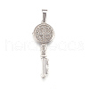 Non-Tarnish 304 Stainless Steel Big Pendants STAS-L210-02P-1