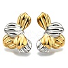 304 Stainless Steel Two-tone Stud Earrings for Women EJEW-R023-01GP-07-4