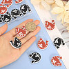 CHGCRAFT 16Pcs 2 Colors Horse & Horseshoe Food Grade Eco-Friendly Silicone Focal Beads SIL-CA0002-92-3