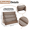 3-Tier Wooden Earring Display Card Stands EDIS-WH0022-30-2