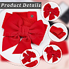 CRASPIRE 3Pcs 3 Colors Cloth Bowknot Elastic Chain Belts AJEW-CP0008-09-6
