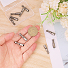 CHGCRAFT 12Pcs Alloy Cord Ends FIND-CA0009-70B-3
