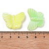 UV Plating Rainbow Iridescent Acrylic Beads OACR-F009-03-3