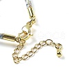 Polyester Cord Braided Necklace Makings MAK-L043-03G-03-3