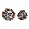 Spray Paint & Electroplate Sea Shell Pendants X-SSHEL-S262-04A-2