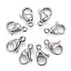 Tarnish Resistant 304 Stainless Steel Lobster Claw Clasps X-STAS-AB12-1