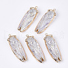 Electroplate Glass Big Pendants X-G-S344-49-1
