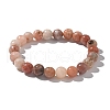 Natural Plum Blossom Jasper Beads Stretch Bracelets X-BJEW-F380-01-B08-6