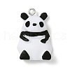 Opaque Resin Pendants RESI-B018-01B-1