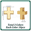HOBBIESAY 30Pcs 3 Colors Tibetan Style Alloy Beads TIBEB-HY0001-11-2