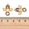 304 Stainless Steel Rhinestone Pendants STAS-U057-20G-3