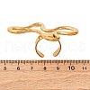 304 Stainless Steel Adjustable Open Cuff Rings for Women RJEW-A064-01G-5