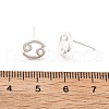 S925 Sterling Silver Stud Earrings EJEW-K303-01S-04-4