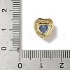 Brass Micro Pave Cubic Zirconia Beads KK-I276-46G-06-3