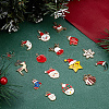  32Pcs 16 Style Alloy Enamel Pendants ENAM-PH0001-74-3