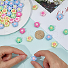SOFPLATE 60Pcs Two Tone Opaque Acrylic Beads SACR-SP0001-07-3