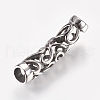 304 Stainless Steel Hollow Tube Beads STAS-I070-06AS-2