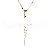 Faith Cross Alloy Pendant Necklaces for Women Men WG8C2EA-01-2