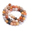 Natural Golden Silk Jade Beads Strands G-K410-07-8mm-2
