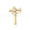 Brass Micro Pave Cubic Zirconia Pendants KK-M310-01G-20-1