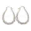 Brass Hoop Earrings EJEW-A102-03P-1