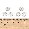 Brass Rhinestone Spacer Beads RSB06C14-2