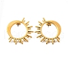 304 Stainless Steel Stud Earrings EJEW-B140-01G-4