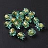 Handmade Gold Foil Lampwork Glass Beads X1-LAMP-G158-02C-2