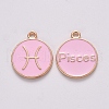 Alloy Enamel Pendants X-ENAM-S124-01B-09H-1