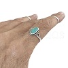 Alloy & Turquoise Finger Rings for Women FS-WG36F16-04-4