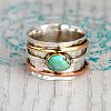 Retro Alloy Turquoise Finger Rings FS-WG5E832-04-2