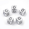 Plated Acrylic Beads X1-PB43C9308-G-01-1