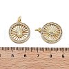 Brass Micro Pave Cubic Zirconia Pendants KK-Q006-26G-02-3