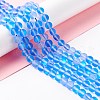 Synthetic Moonstone Beads Strands G-E573-01B-19-1